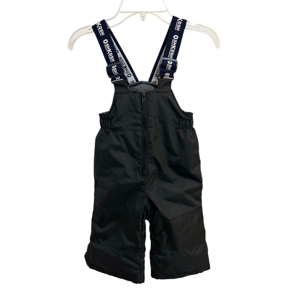 OshKosh B'gosh Dark Grey Snow Bibs Overalls 18M Infant‎ Winter Play
